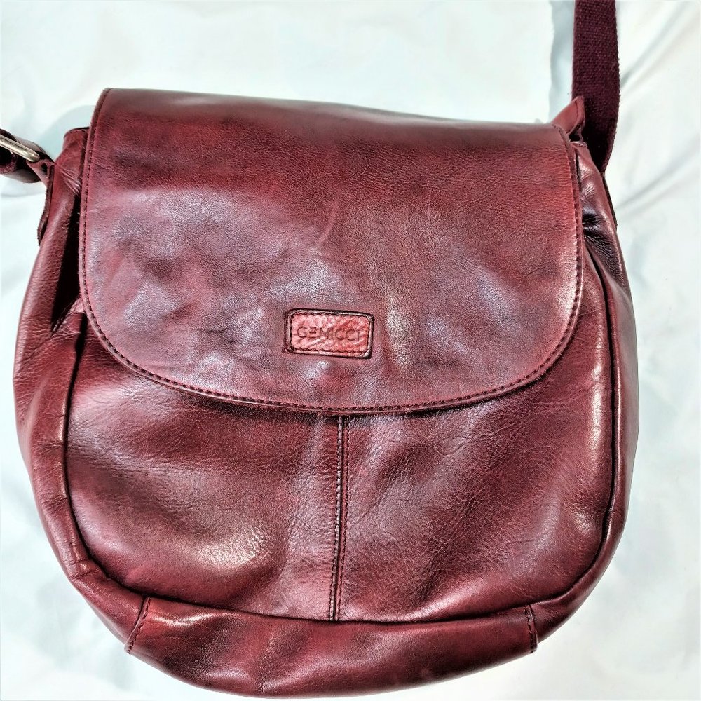 Genicci Leather Crossbody Bag